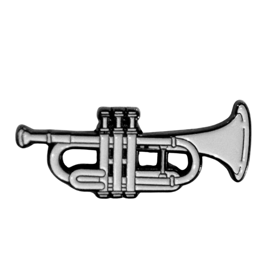 Silver Trumpet Lanyard Pin